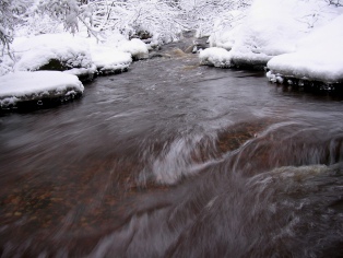 Joulukuussa 2004 soraistettua koskea