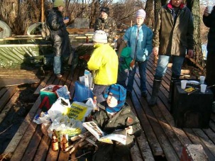 Talkoov�ke� tauolla